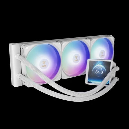 Gamdias AURA GL360 LCD White ARGB CPU Liquid Cooler